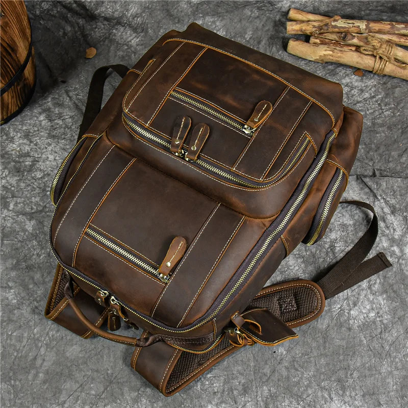 Mochila Vitorini Sartorial em Couro Legítimo