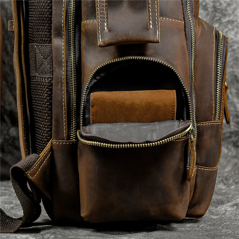 Mochila Vitorini Sartorial em Couro Legítimo