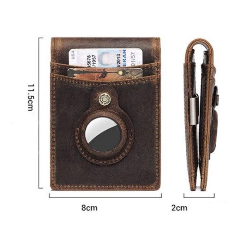 Carteira Masculina em Couro Suporte Airtag Vitorini