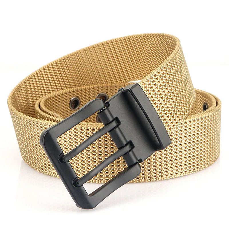 Cinto de Lona Clássico Masculino Fivela Dupla Vitorini