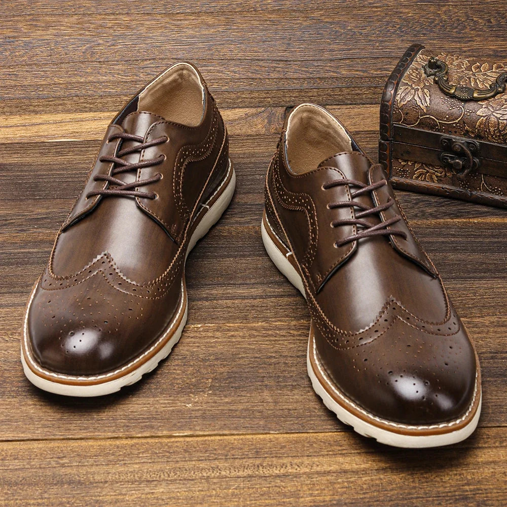 Sapato Social Vitorini Brogue Coffee