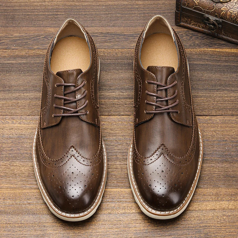 Sapato Social Vitorini Brogue Coffee