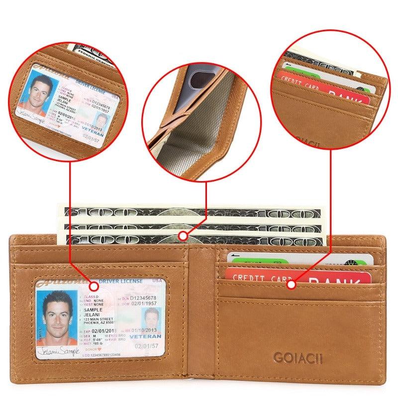 Carteira Masculina em Couro Slim Tyler
