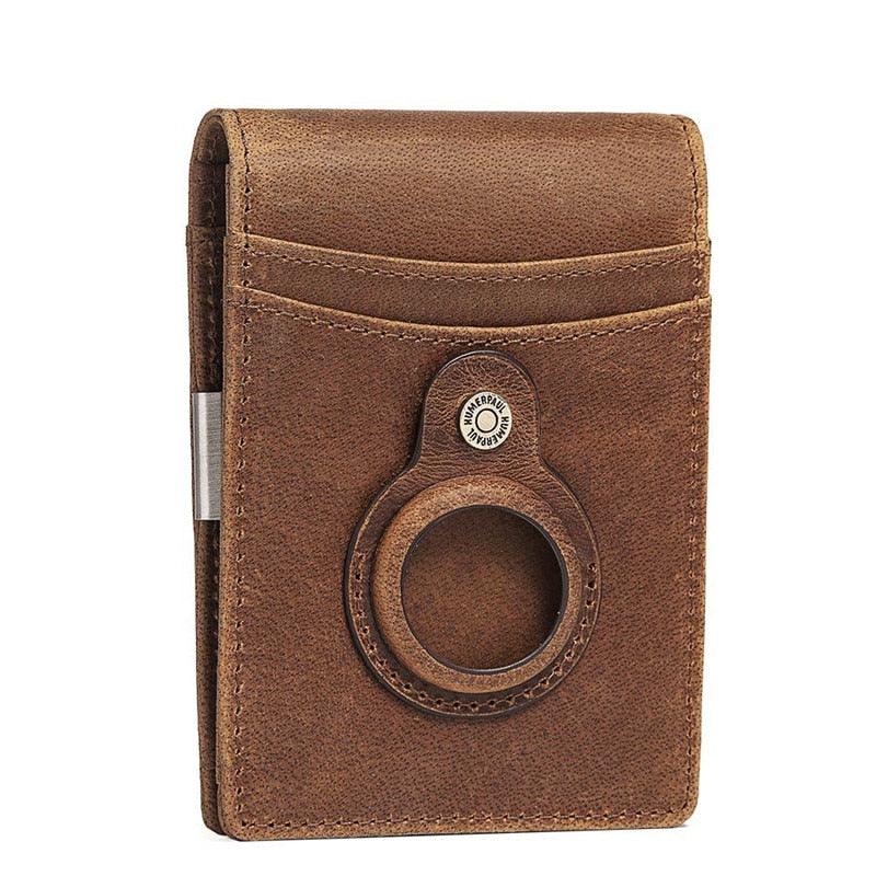 Carteira Masculina em Couro Suporte Airtag Vitorini