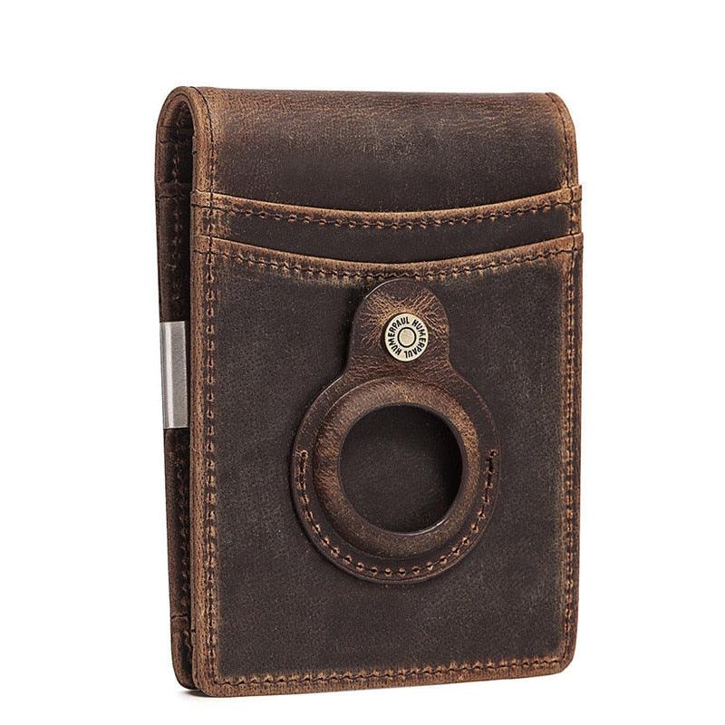Carteira Masculina em Couro Suporte Airtag Vitorini