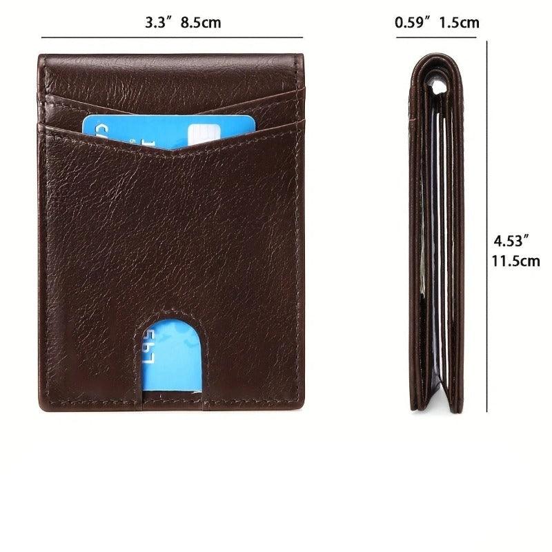 Carteira Masculina em Couro Slim Tyler