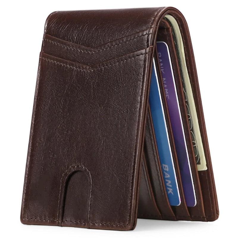 Carteira Masculina em Couro Slim Tyler