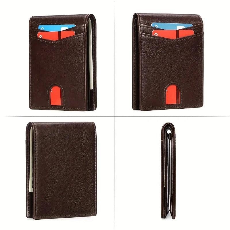 Carteira Masculina em Couro Slim Tyler