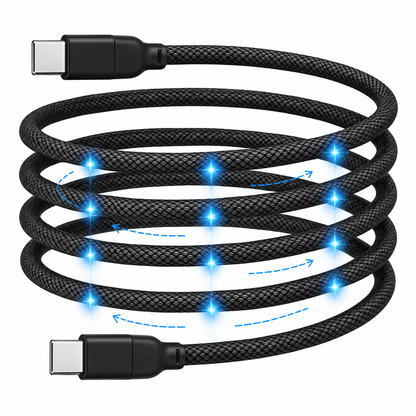 Cabo Magnético Usb-c Tipo C| 100w Retrátil Reforçado | Iphone e Android