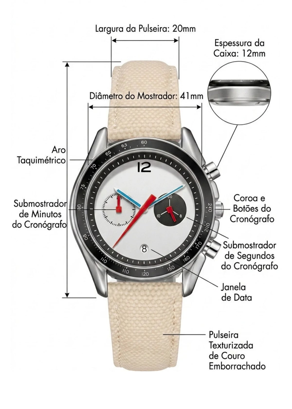 RELÓGIO VITORINI MINIMAL 39 mm