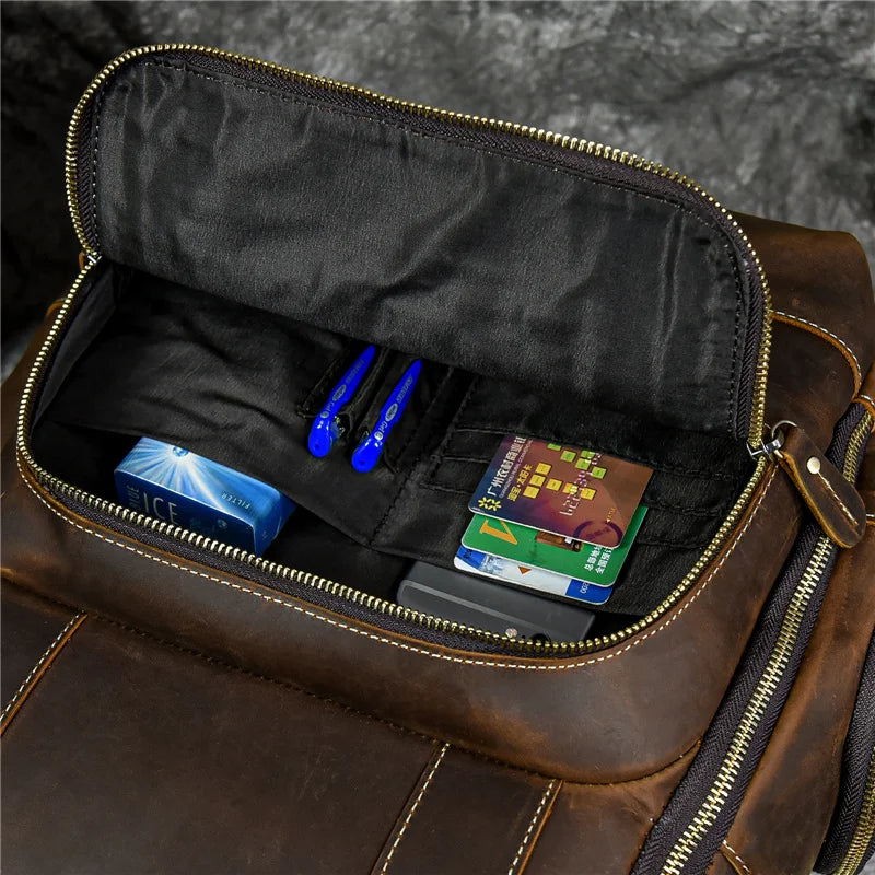 Mochila Vitorini Sartorial em Couro Legítimo