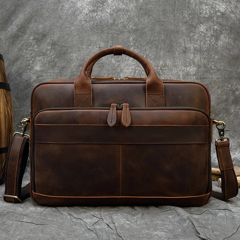 Pasta Maleta Vitorini em Couro Legítimo Rustic 15.6"pol.
