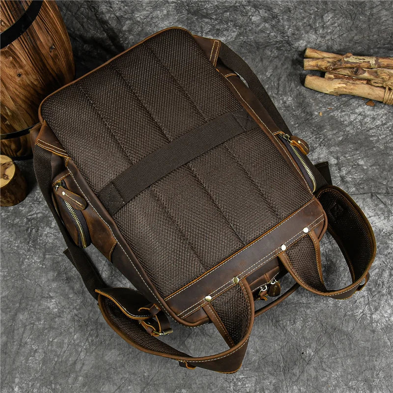 Mochila Vitorini Sartorial em Couro Legítimo