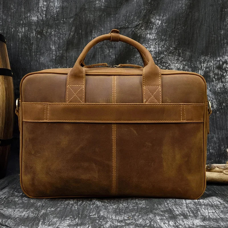 Pasta Maleta Vitorini em Couro Legítimo Rustic 15.6"pol.