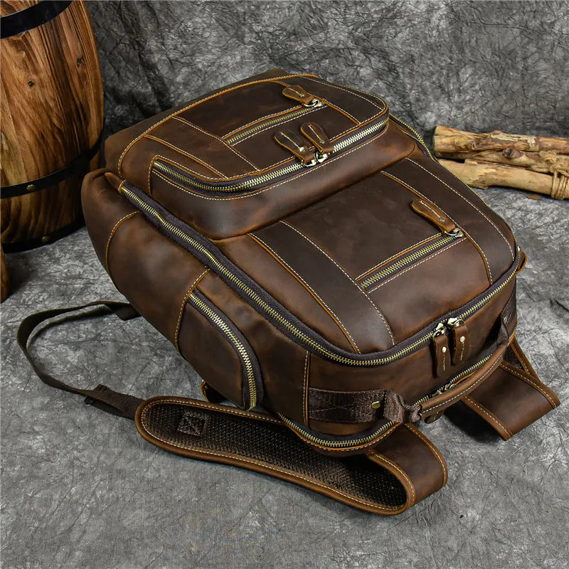 Mochila Vitorini Sartorial em Couro Legítimo