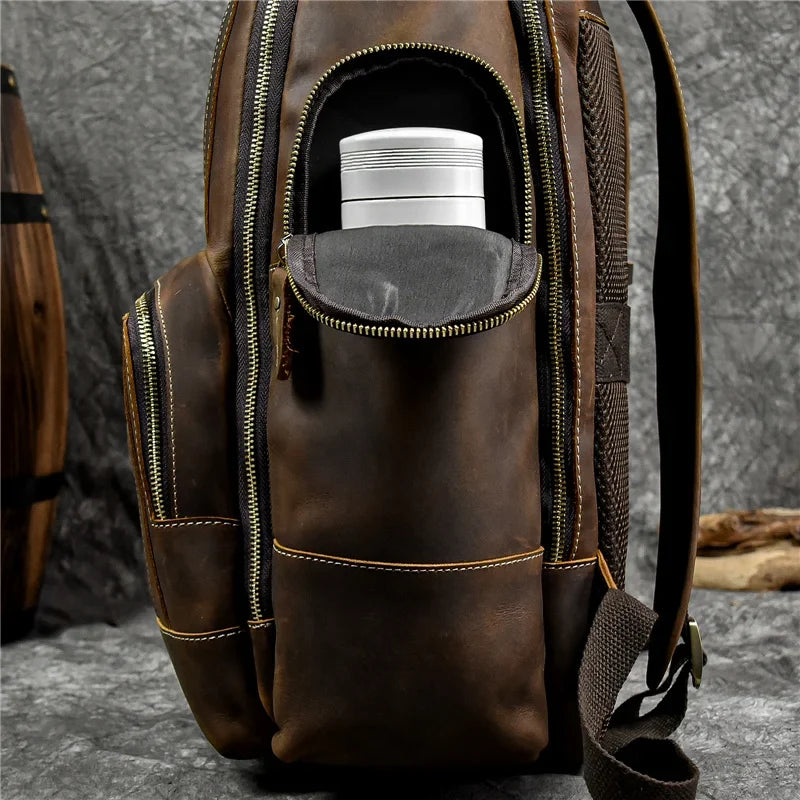 Mochila Vitorini Sartorial em Couro Legítimo