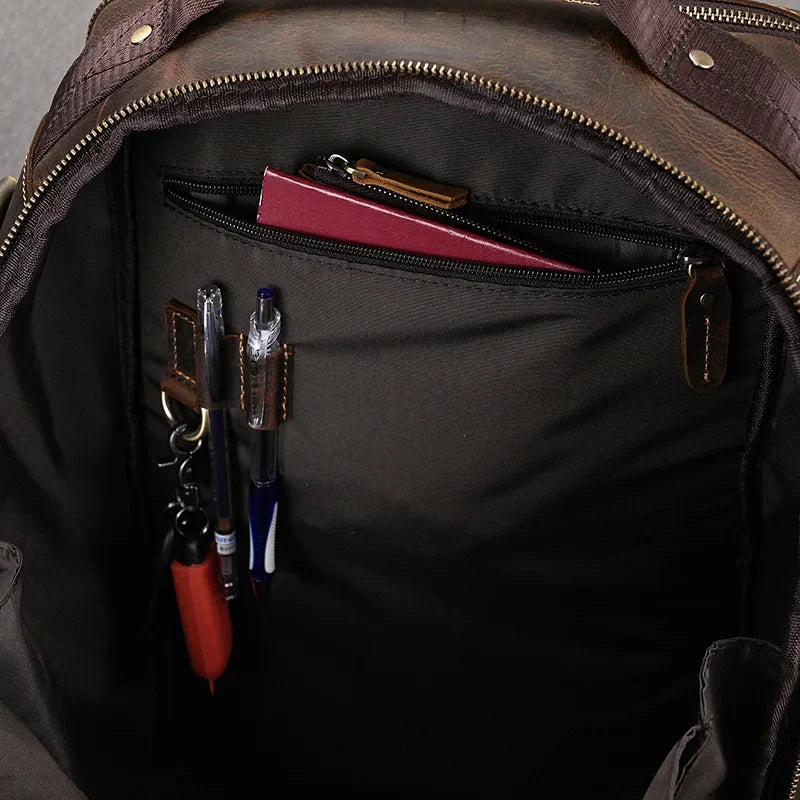 Mochila Vitorini Sartorial em Couro Legítimo