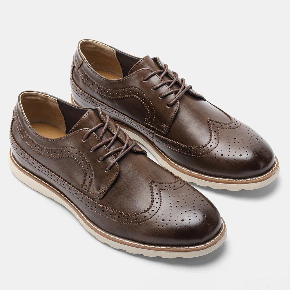 Sapato Social Vitorini Brogue Coffee