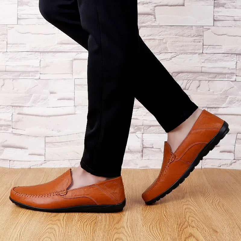 Mocassim Masculino de Couro Vitorini Primo