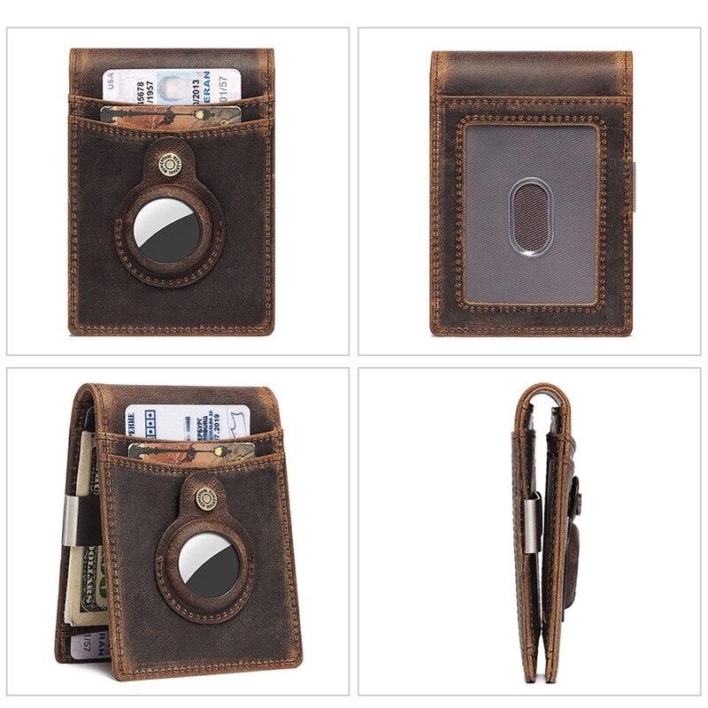 Carteira Masculina em Couro Suporte Airtag Vitorini