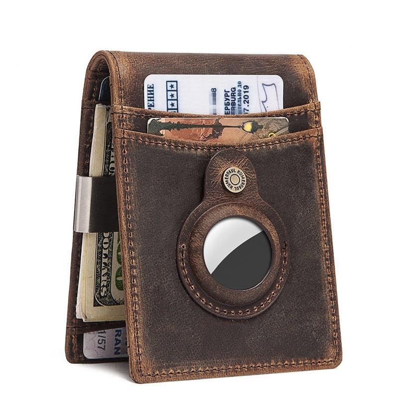 Carteira Masculina em Couro Suporte Airtag Vitorini