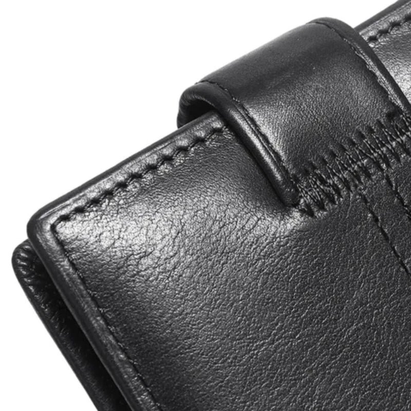 Carteira Masculina Couro Clássica Botão Séries 1 Vitorini