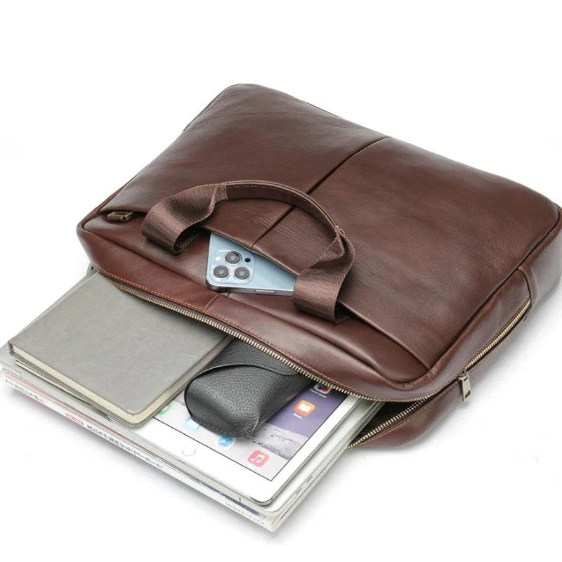 Pasta Executiva Well de Couro Legítimo Vitorini Notebook 15" pol