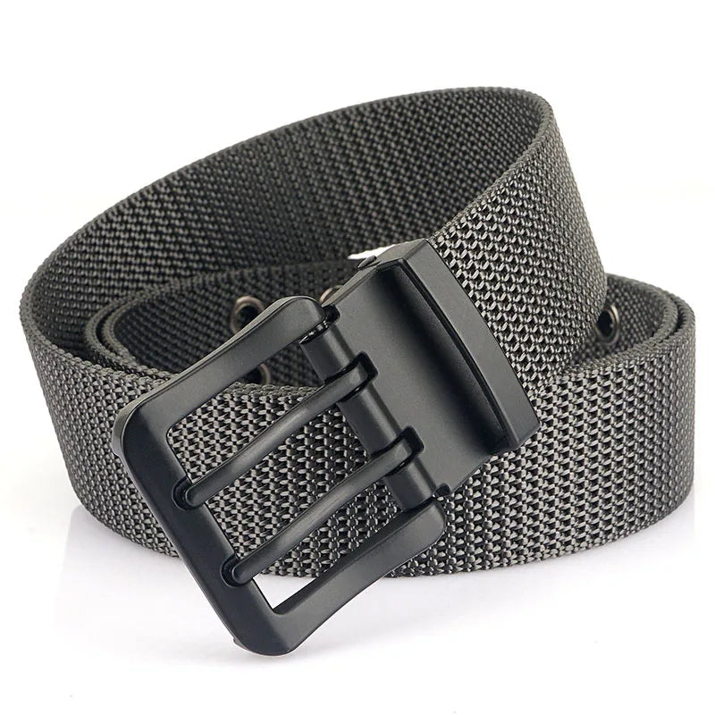 Cinto de Lona Clássico Masculino Fivela Dupla Vitorini