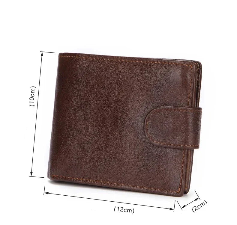 Carteira Masculina Couro Botão Séries Vitorini