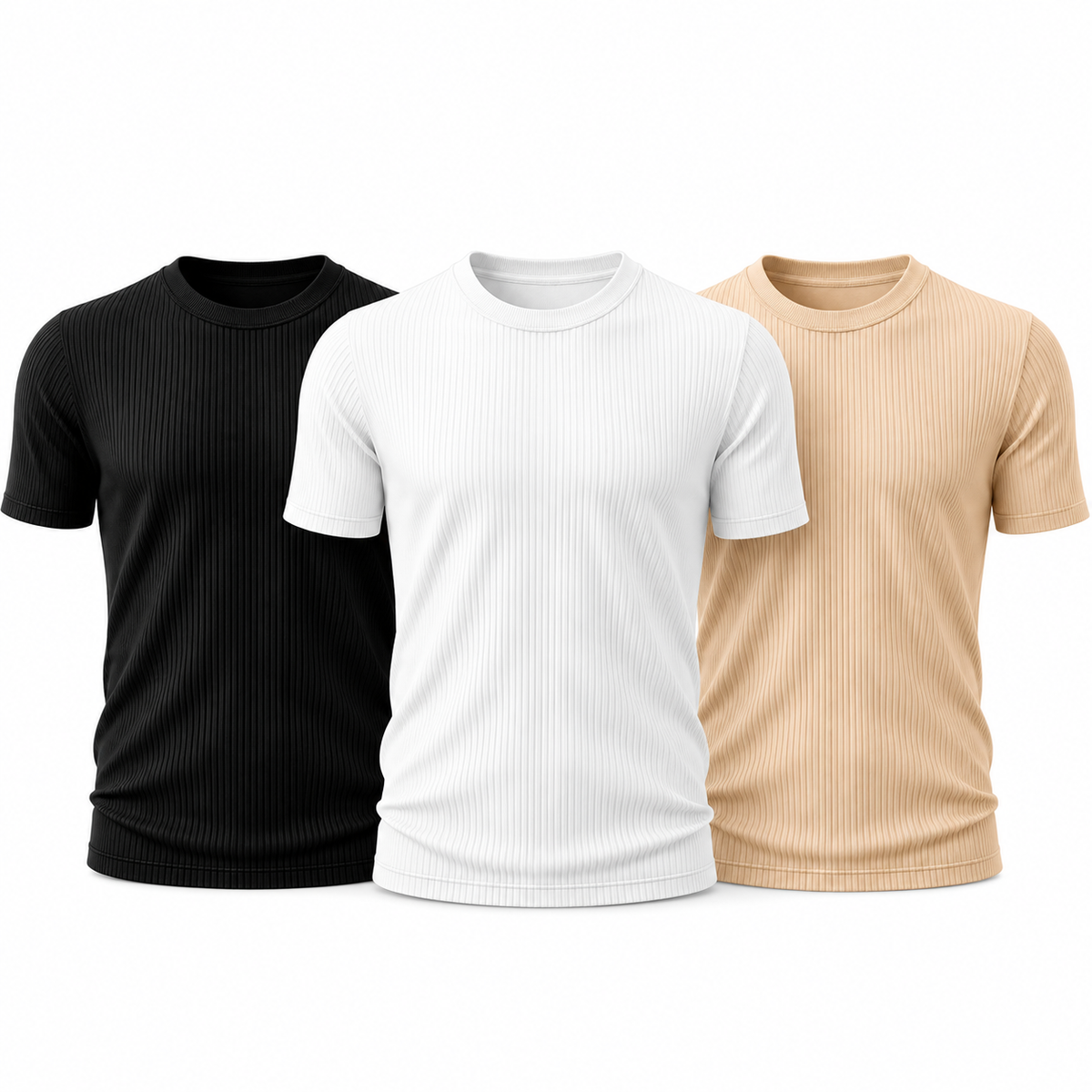 Camiseta Canelada Vitorini - Compre 2 e Leve 3