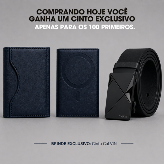 Carteira Slim Supreme MagSafe + Brinde Exclusivo
