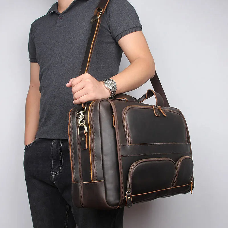 Mala Executiva Vintage Rustic Vitorini 17" pol
