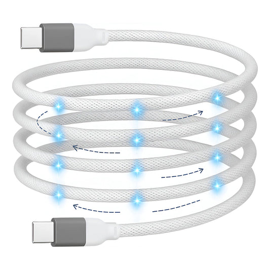 Cabo Magnético Usb-c Tipo C| 100w Retrátil Reforçado | Iphone e Android
