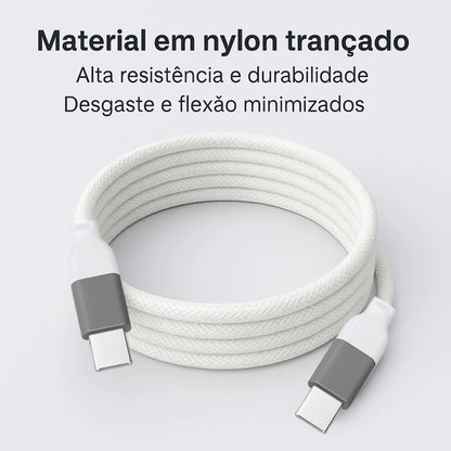 Cabo Magnético Usb-c Tipo C| 100w Retrátil Reforçado | Iphone e Android